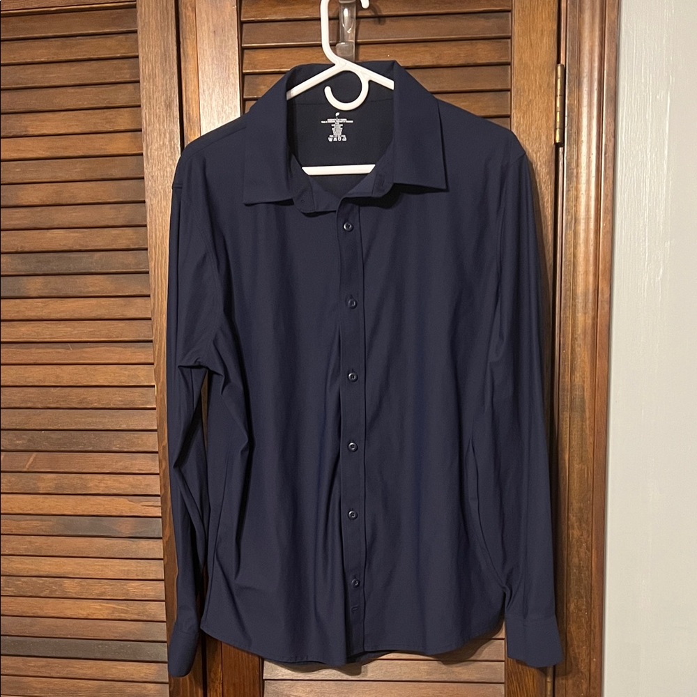 Fabletics Deep Navy Dress Shirt